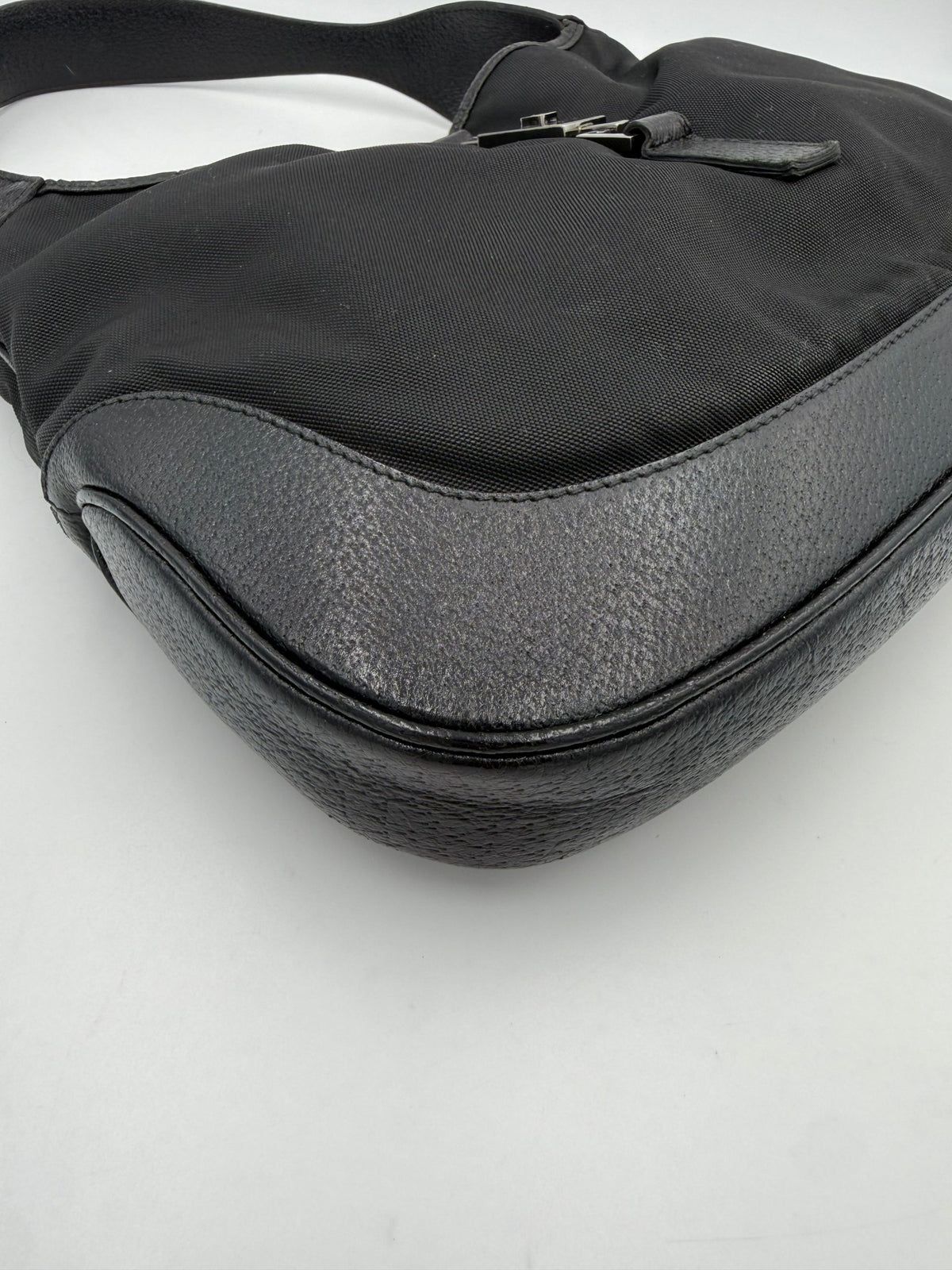 Gucci Bolso Jackie Clásico De Cuero Y Lona Espacioso