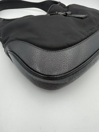 Gucci Bolso Jackie Clásico De Cuero Y Lona Espacioso