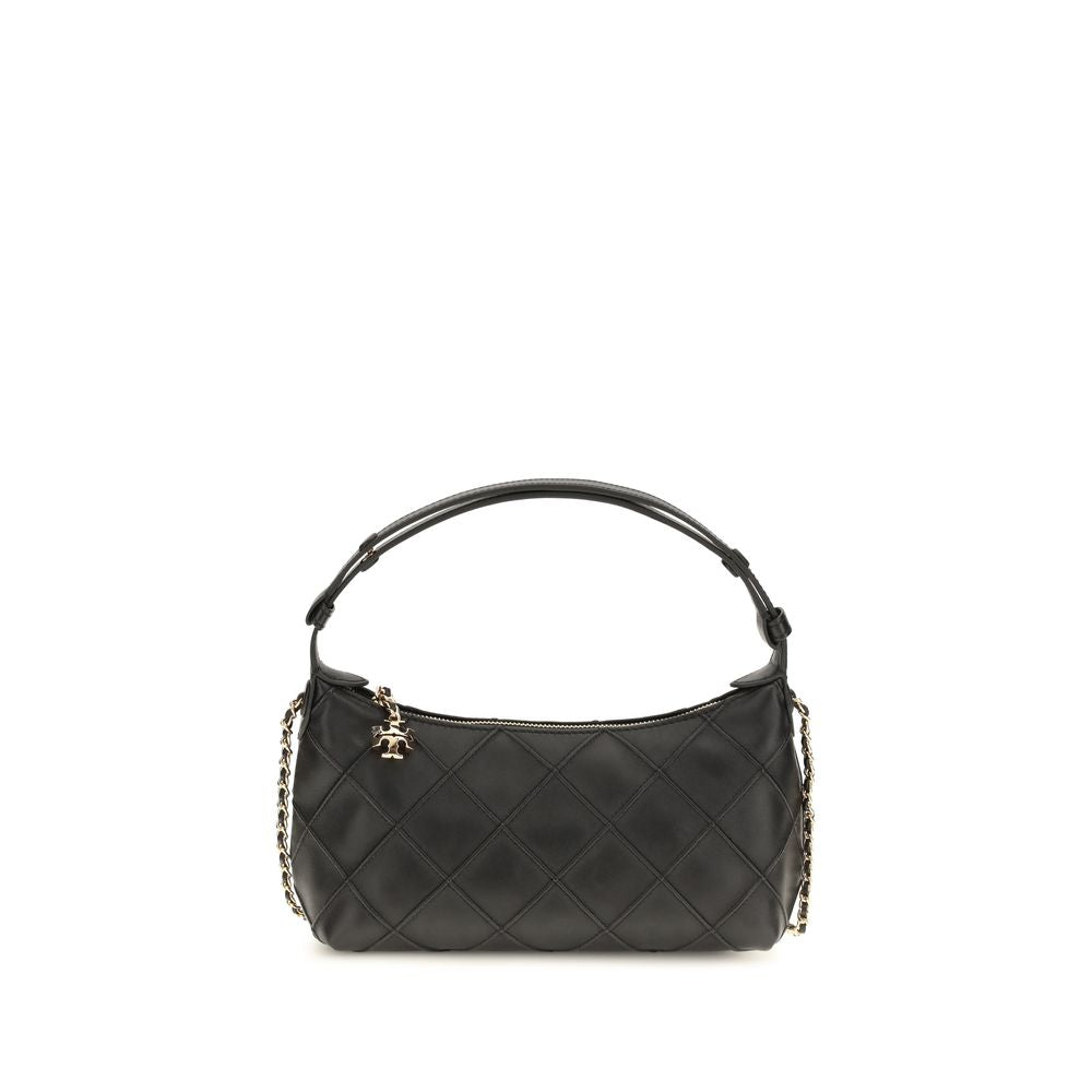 Bolso de mano Tory Burch negro de piel de cordero Ovis Aries
