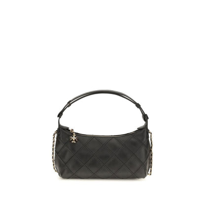 Bolso de mano Tory Burch negro de piel de cordero Ovis Aries