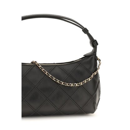 Bolso de mano Tory Burch negro de piel de cordero Ovis Aries