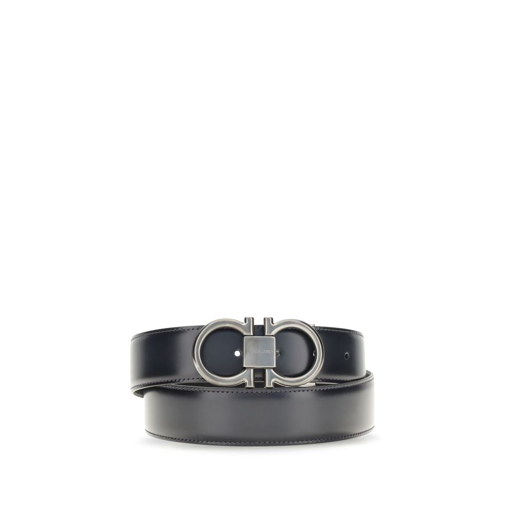 Ferragamo Blue Bos Taurus Regular Belt