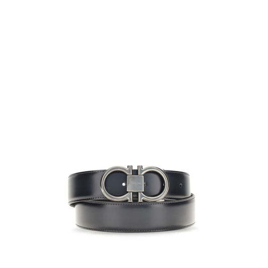 Ferragamo Ceinture Classique Bos Taurus Bleue