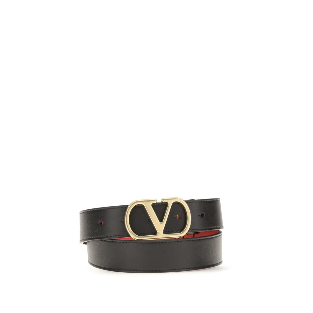 Valentino Garavani Regular Belt - Black Calfskin