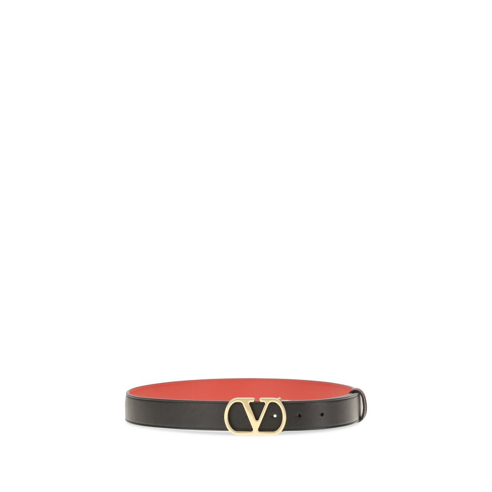 Valentino Garavani Regular Belt - Black Calfskin
