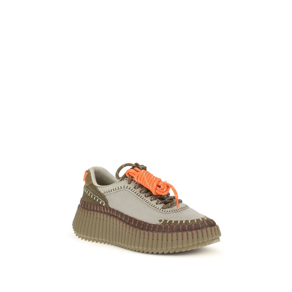 Chloé Baskets Nama - Finition bicolore et polyuréthane