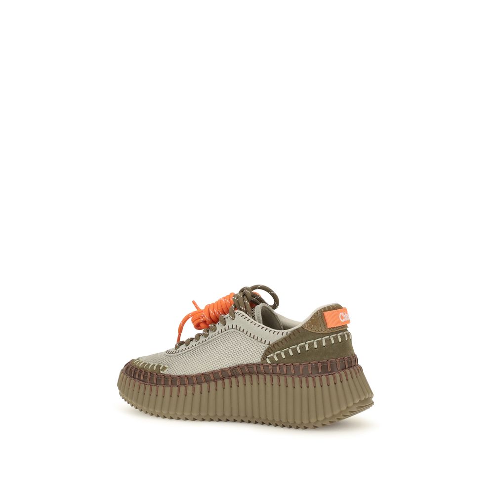 Chloé Baskets Nama - Finition bicolore et polyuréthane