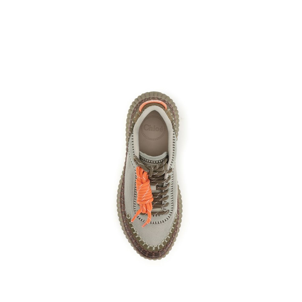 Chloé Baskets Nama - Finition bicolore et polyuréthane