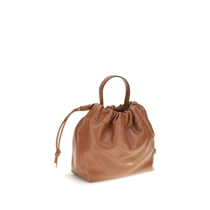 Sac porté épaule Chloé en peau d'agneau Ovis Aries marron