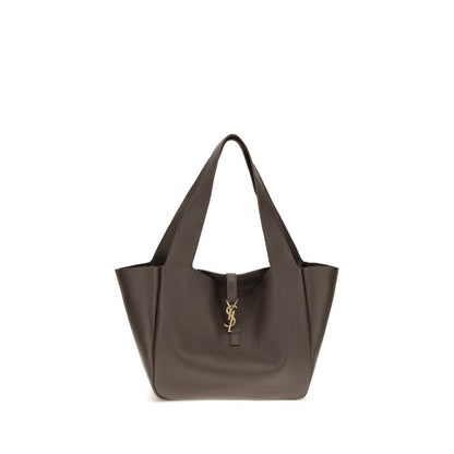 Bolso de hombro Saint Laurent de piel de becerro marrón Bos Taurus