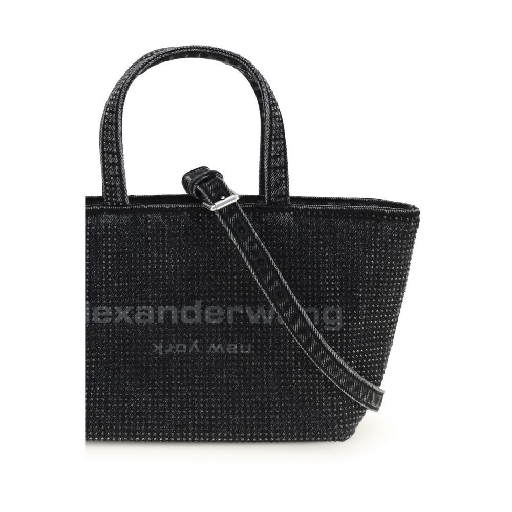 Alexander Wang Bolso de Hombro Gris de Algodón
