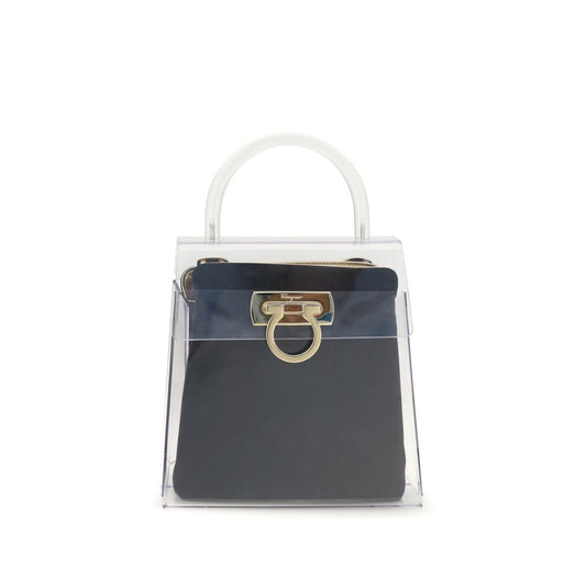 Bolso de mano Ferragamo de PVC negro