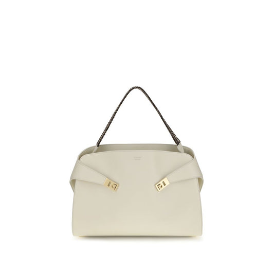 Bolso de hombro Ferragamo de piel de ternera beige Bos Taurus