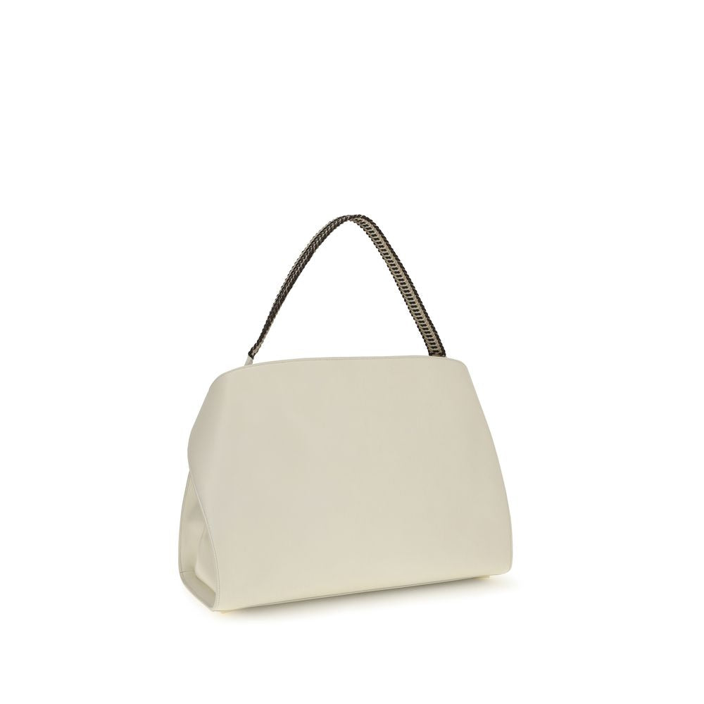 Bolso de hombro Ferragamo de piel de ternera beige Bos Taurus