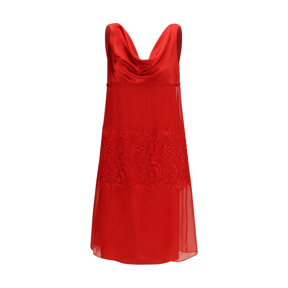 Robe de cocktail en soie rouge Ferragamo Contemporaine