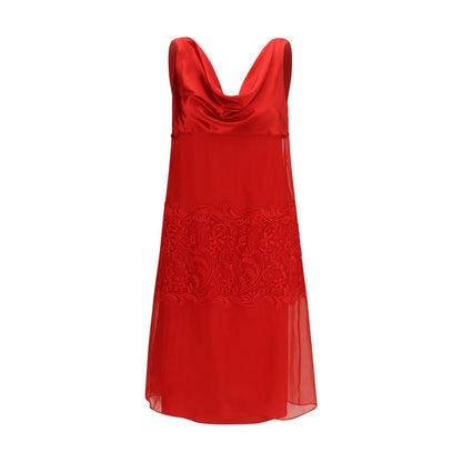 Robe de cocktail en soie rouge Ferragamo Contemporaine