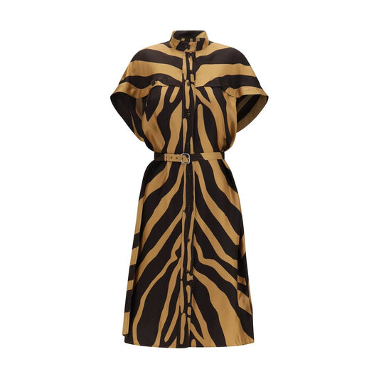 Vestido informal Ferragamo de viscosa multicolor