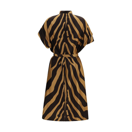 Vestido informal Ferragamo de viscosa multicolor