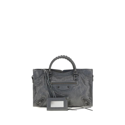Bolso de mano Balenciaga gris de piel de cordero Ovis Aries Aries
