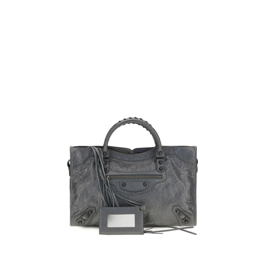Bolso de mano Balenciaga gris de piel de cordero Ovis Aries Aries