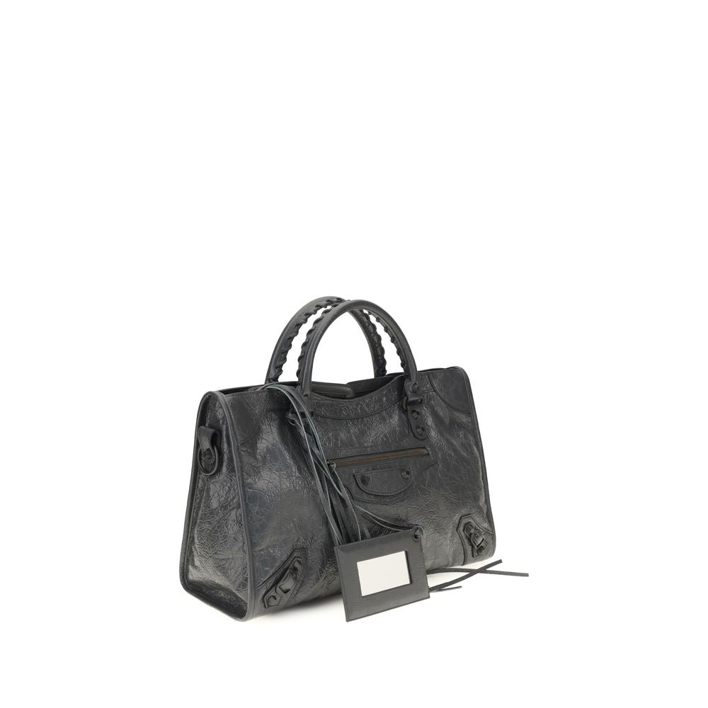 Bolso de mano Balenciaga gris de piel de cordero Ovis Aries Aries