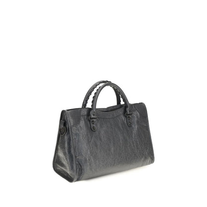Bolso de mano Balenciaga gris de piel de cordero Ovis Aries Aries