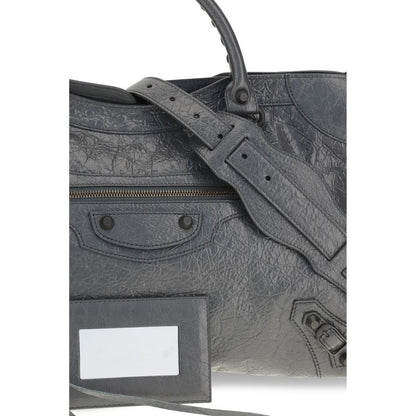 Bolso de mano Balenciaga gris de piel de cordero Ovis Aries Aries