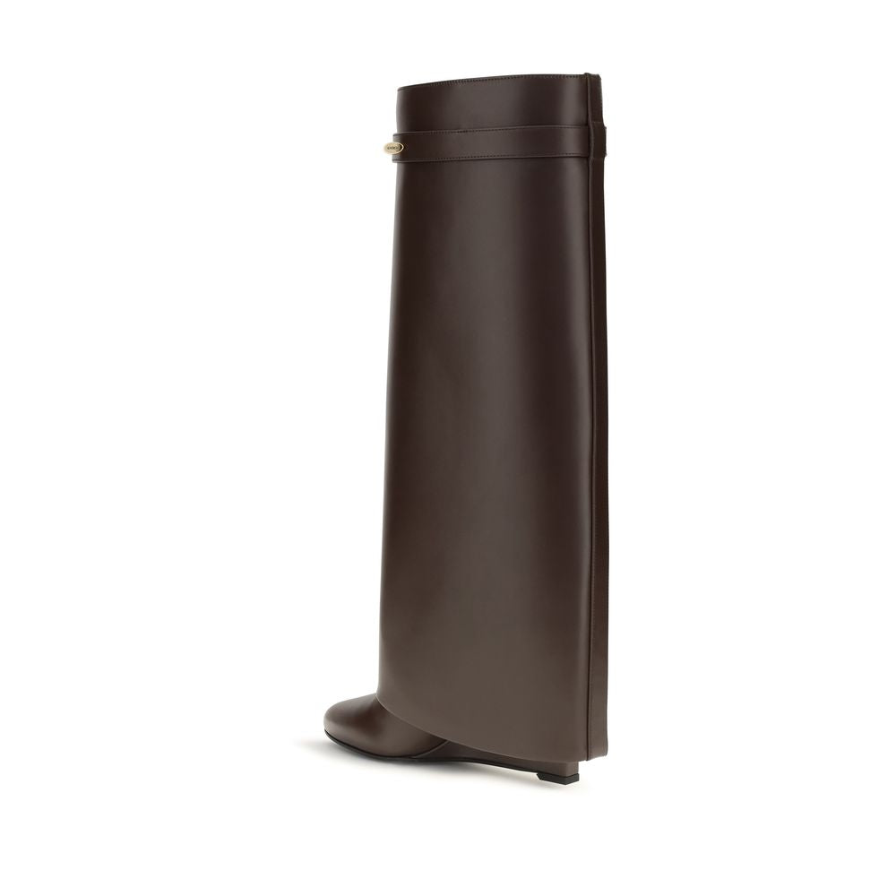 Givenchy Bos Taurus High-Heel Boots - Calfskin and Brown Finish