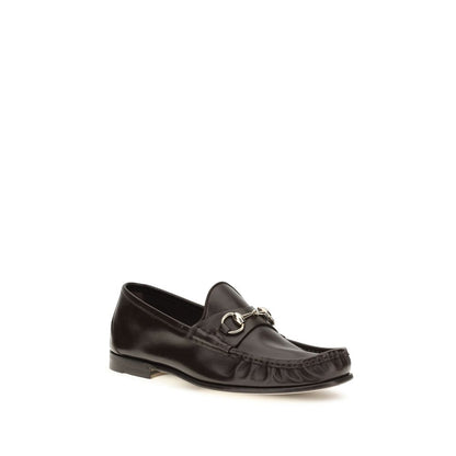 Mocasines sin cordones Gucci de piel de becerro marrón Bos Taurus
