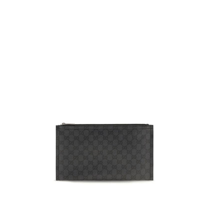 Gucci Black Fabric Clutch Handbag