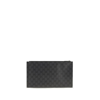 Gucci Black Fabric Clutch Handbag