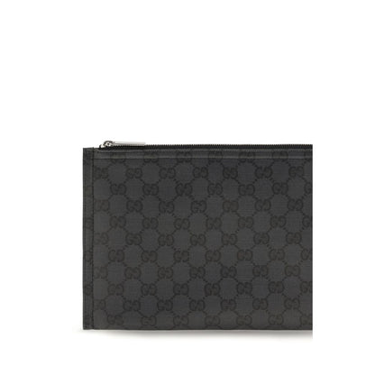 Gucci Black Fabric Clutch Handbag
