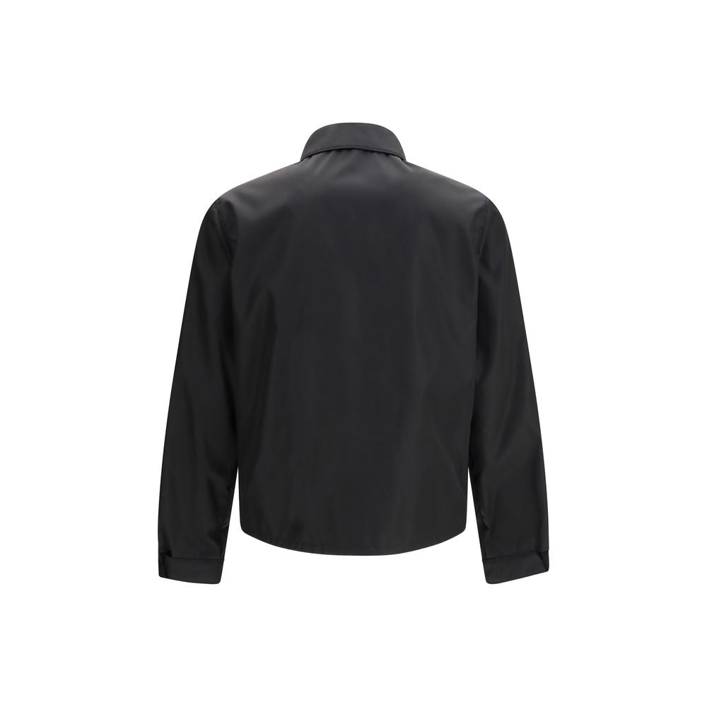 Chaqueta larga Prada de poliamida reciclada negra