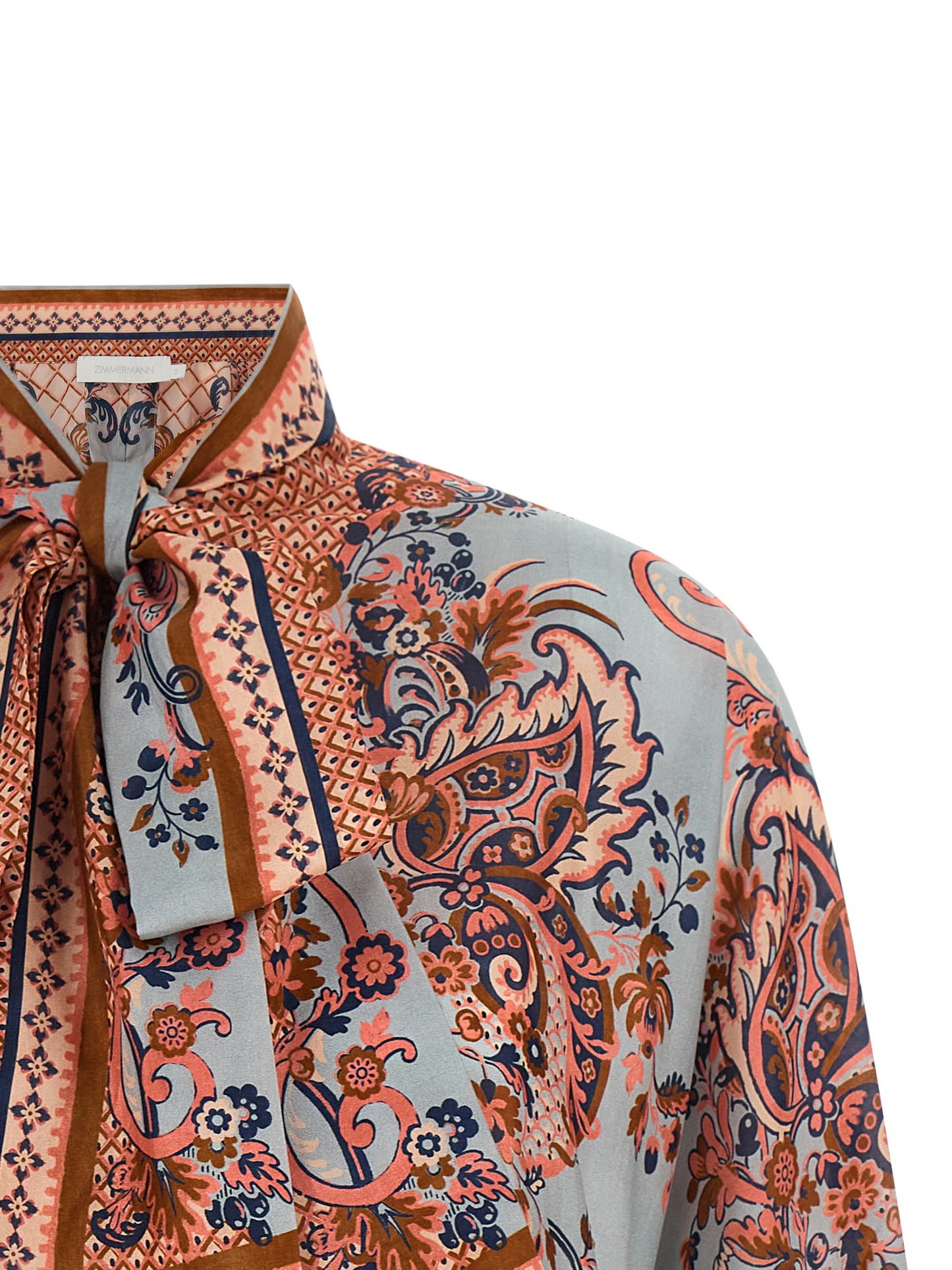 Blusa de seda multicolor Zimmermann