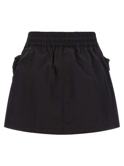 Falda Larga Diesel Fabricada Con Poliamida En Color Negro