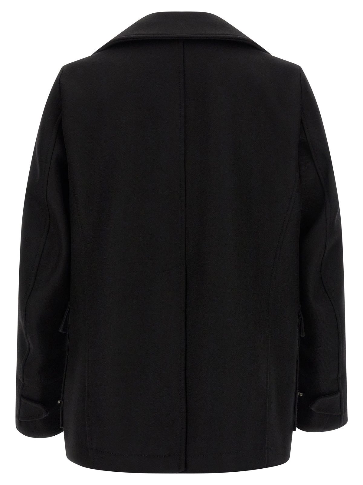 Abrigo Dsquared² De Lana Negra Protección Constante