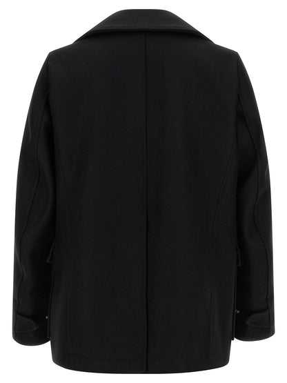 Abrigo Dsquared² De Lana Negra Protección Constante