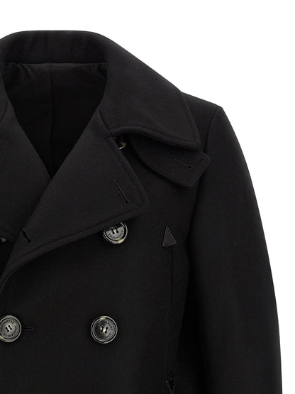 Abrigo Dsquared² De Lana Negra Protección Constante
