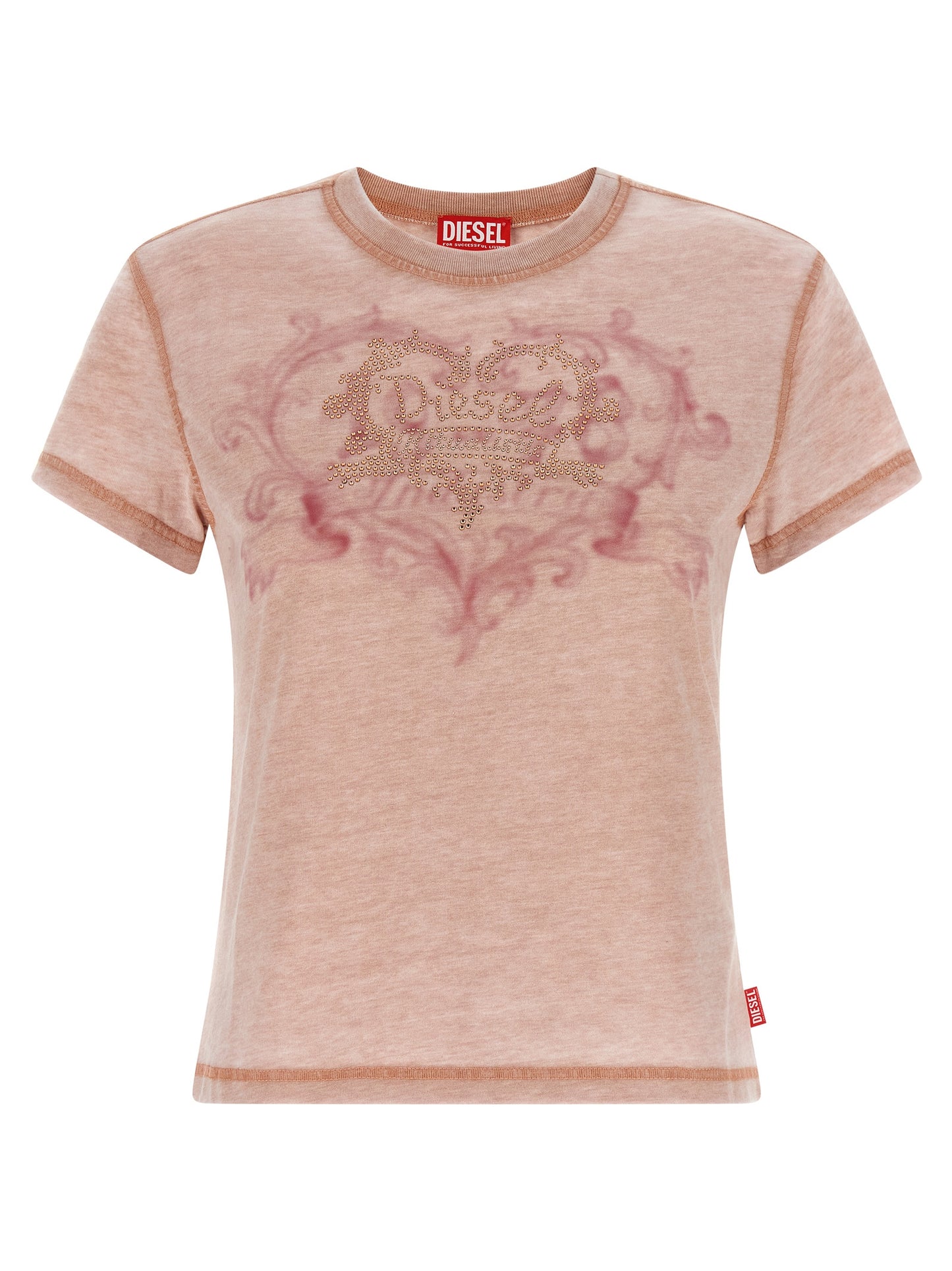 Camiseta de poliéster multicolor Diesel