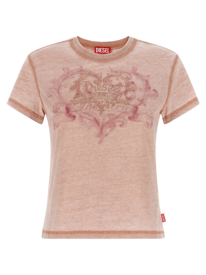 Camiseta de poliéster multicolor Diesel