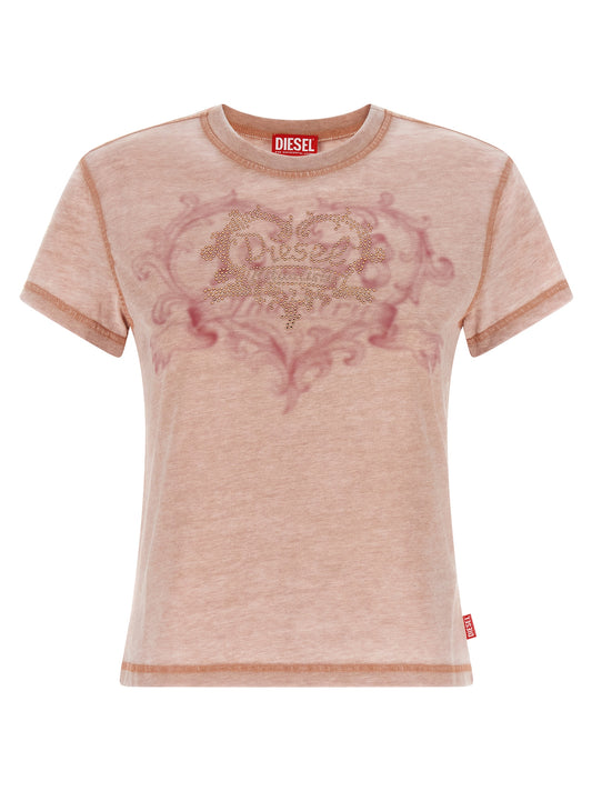 Camiseta de poliéster multicolor Diesel
