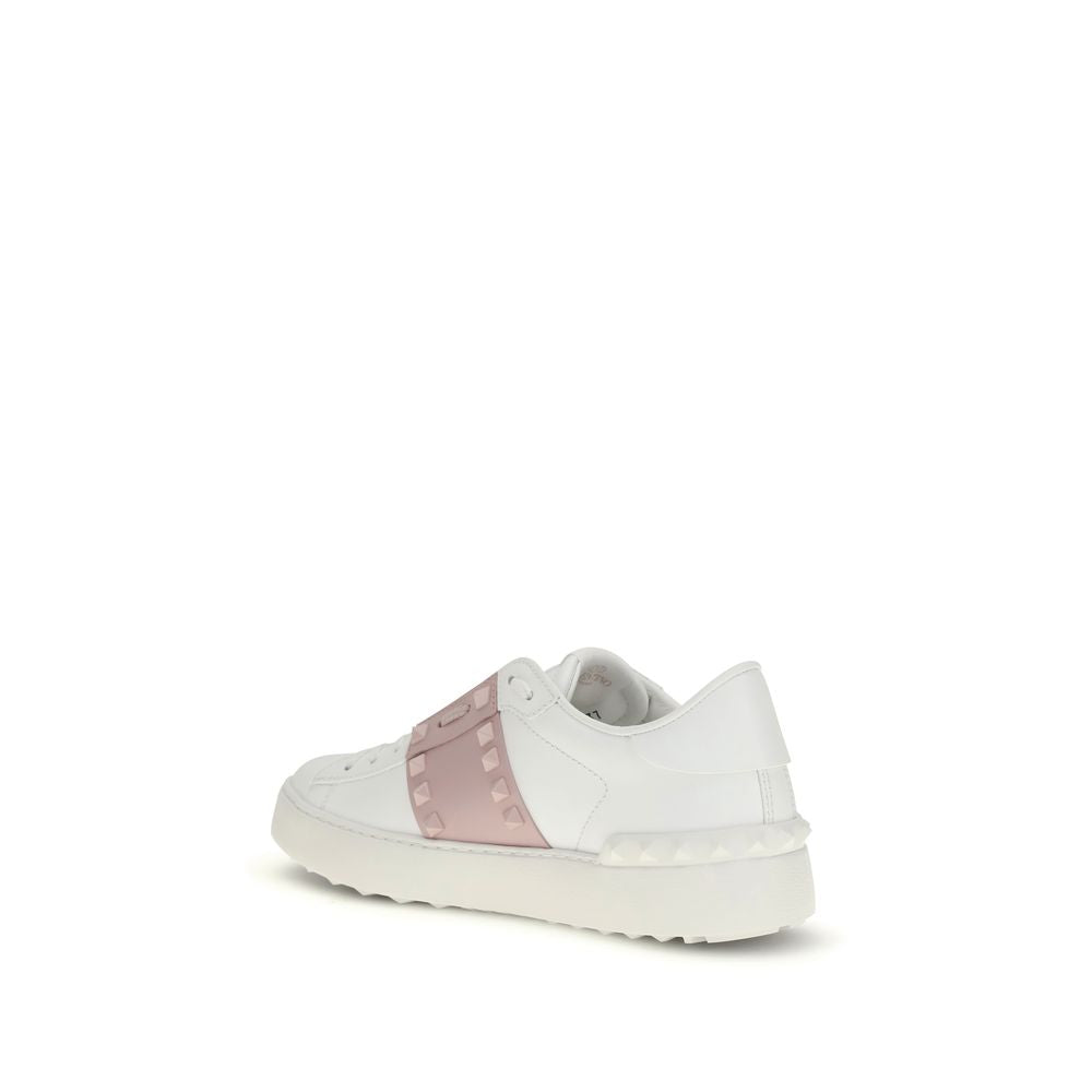 Zapatillas Valentino Garavani Bos Taurus De Piel Blanca Y Corte Bajo
