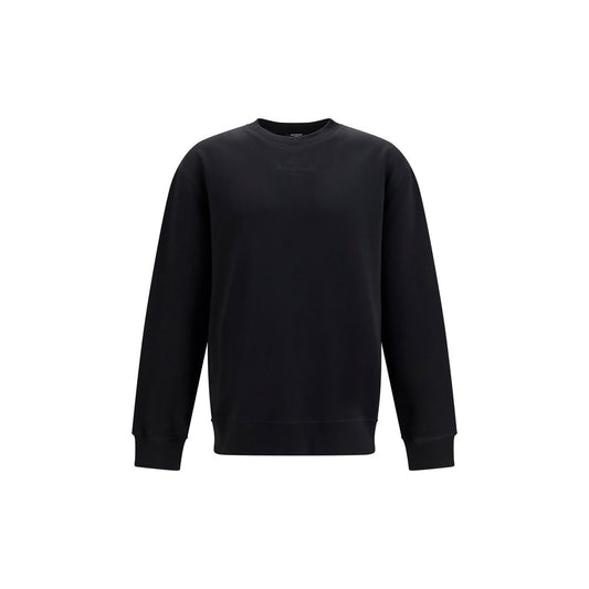 Sudadera Balmain de algodón negra