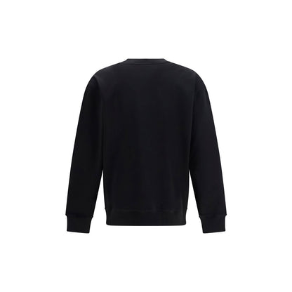 Sudadera Balmain de algodón negra