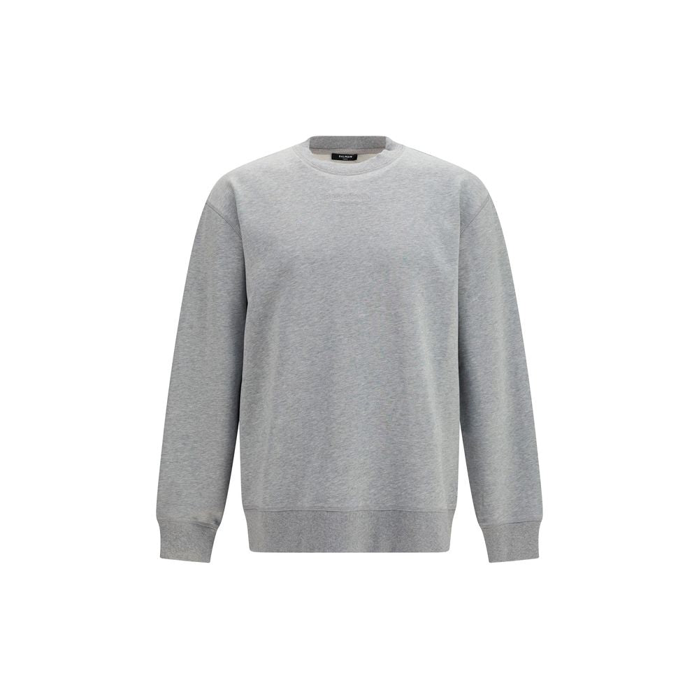 Sudadera Balmain de algodón gris