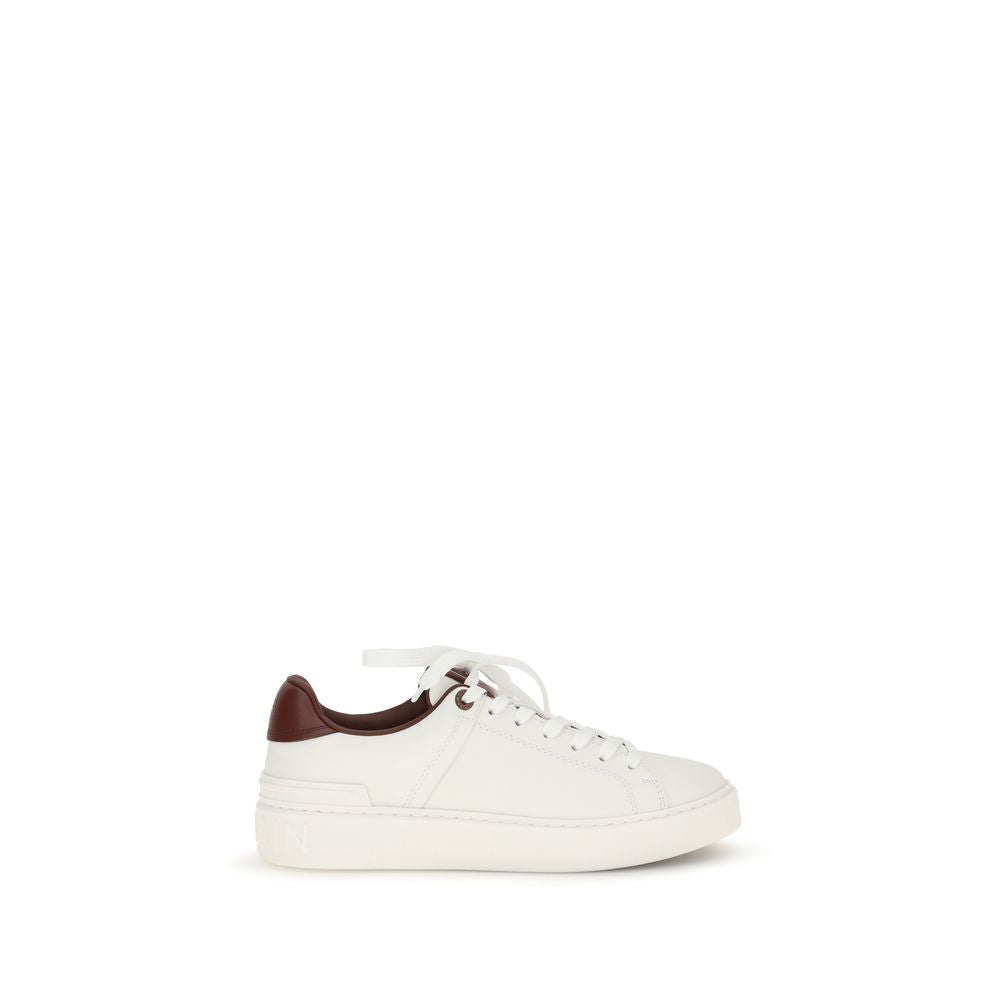 Zapatillas deportivas Balmain de piel de becerro blanca Bos Taurus