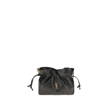 Bolso de mano Saint Laurent negro de piel de cordero Ovis Aries