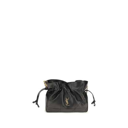 Bolso de mano Saint Laurent negro de piel de cordero Ovis Aries