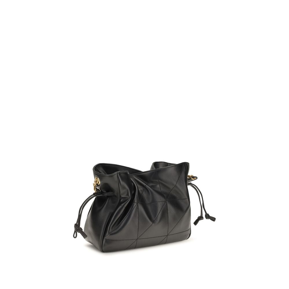 Bolso de mano Saint Laurent negro de piel de cordero Ovis Aries