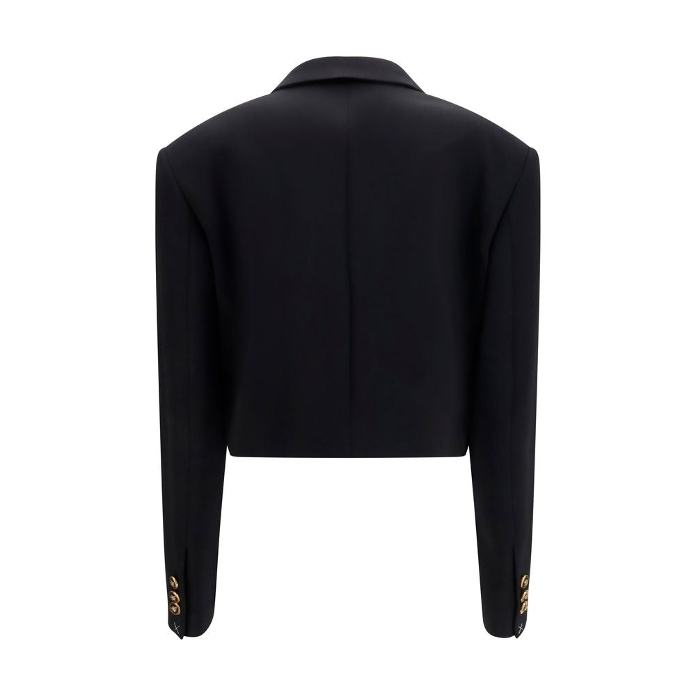 Blazer de lana negro Versace Oves Aries